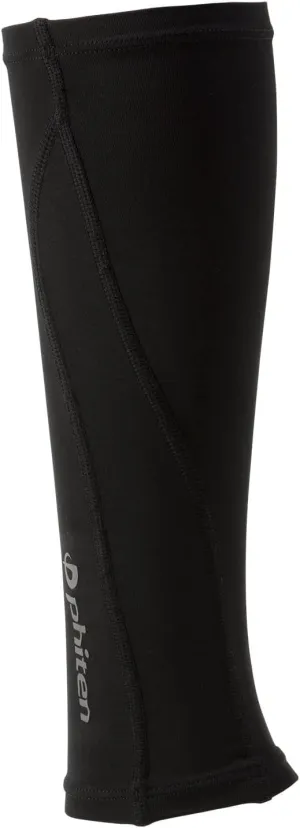 Phiten X30 Titanium Compression Calf Sleeve (Pair), Black/Black