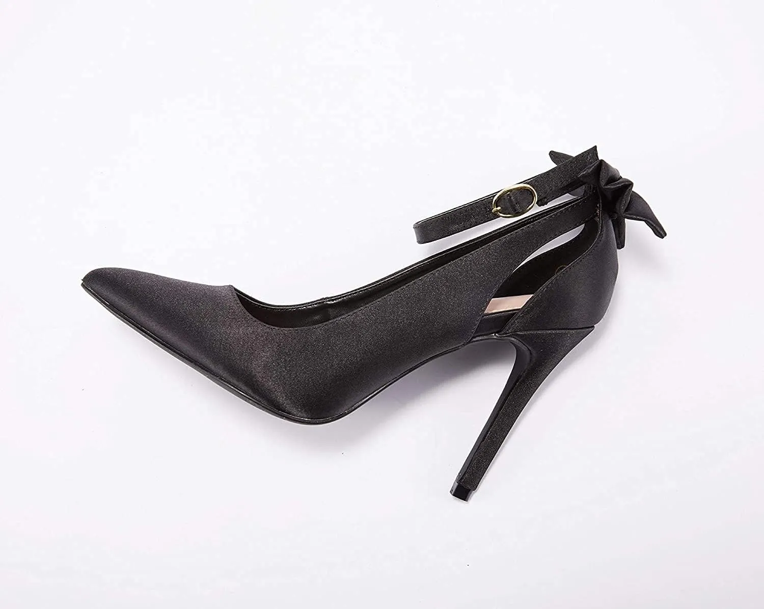PiePieBuy Women's Pointed Toe High Heels Ankle Strap D'Orsay Pumps Shoes Bow Wedding Bowtie Back Dress Sandals