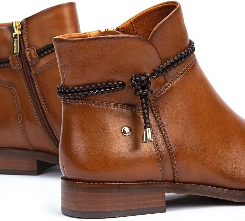 PIKOLINOS Flat Ankle Boots Leather Royal for Woman