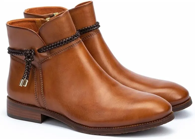 PIKOLINOS Flat Ankle Boots Leather Royal for Woman