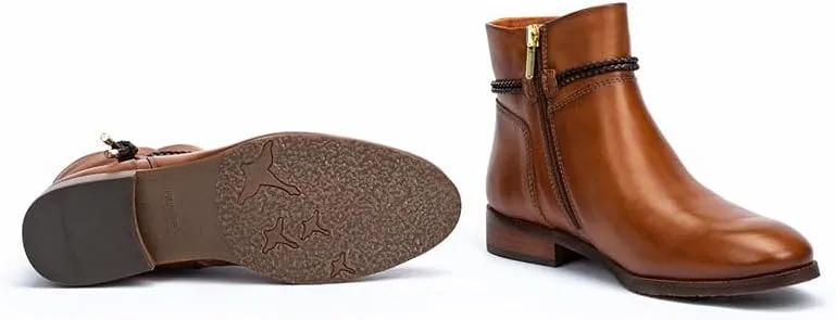 PIKOLINOS Flat Ankle Boots Leather Royal for Woman