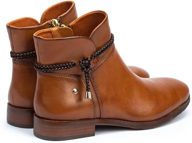 PIKOLINOS Flat Ankle Boots Leather Royal for Woman