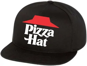 Pizza Hat Snapback Hat Funny Gift for The Cook Chef Foodie Gifts Black