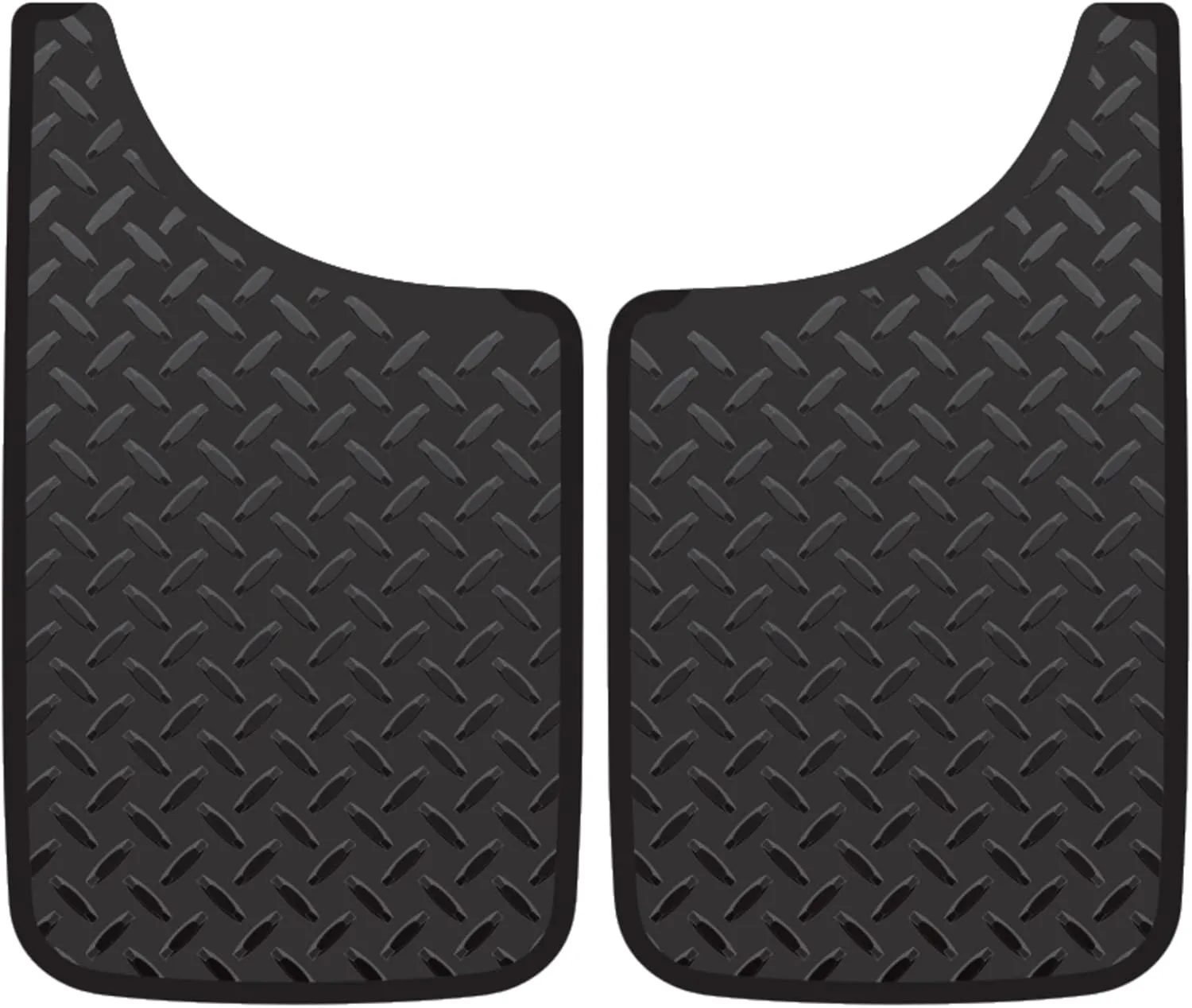 Plasticolor - 000548R01 - MUD GUARD DIAMOND PLATE 11X19