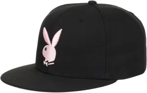 Playboy Pink & Black Fitted Flat Bill Hat