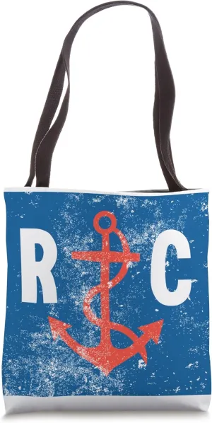 Race Committee Sailing Official Flag RC Anchor Distressed Tote Bag