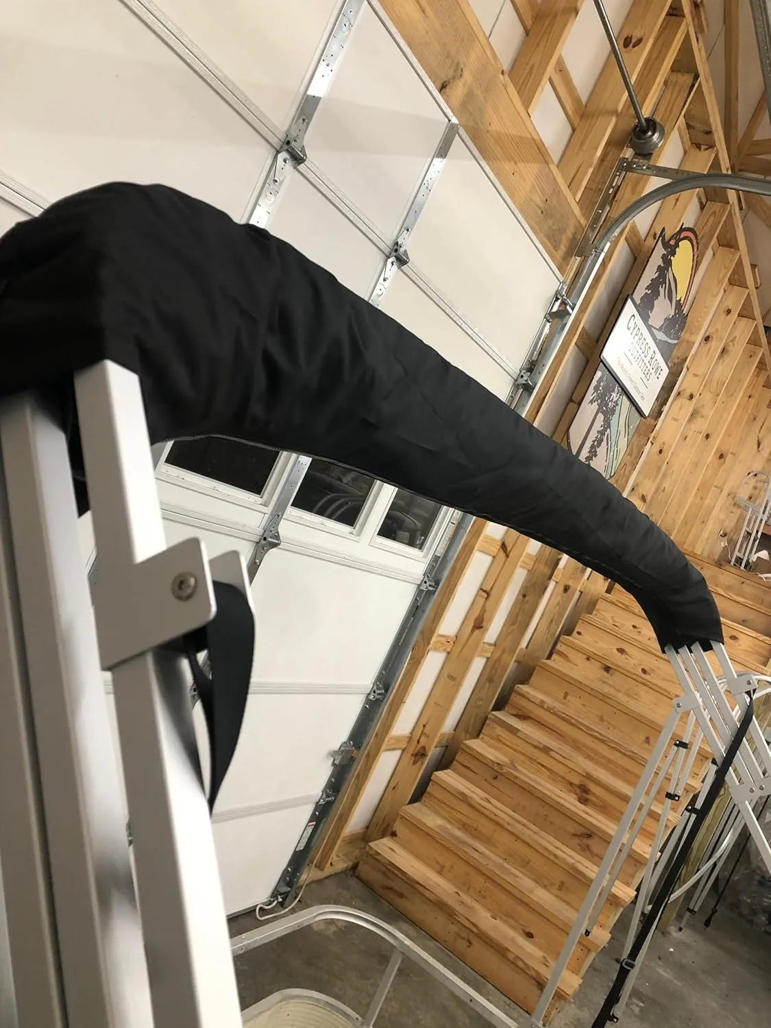 Replacement Bimini Top Canvas with Boot, Made for Sunset Bay Pontoon Boats, Fits Factory Frame!, 9' Long x 8.5' Wide, 16oz, 4 Bow