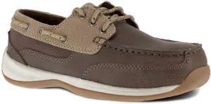 Rockport Women's Sailing Club Safety Toe Three Eye Tie Boat Shoe