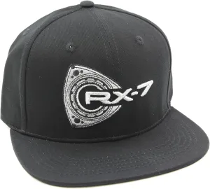 Rotary13B1 RX-7 Baseball Cap - Black Flat Brim
