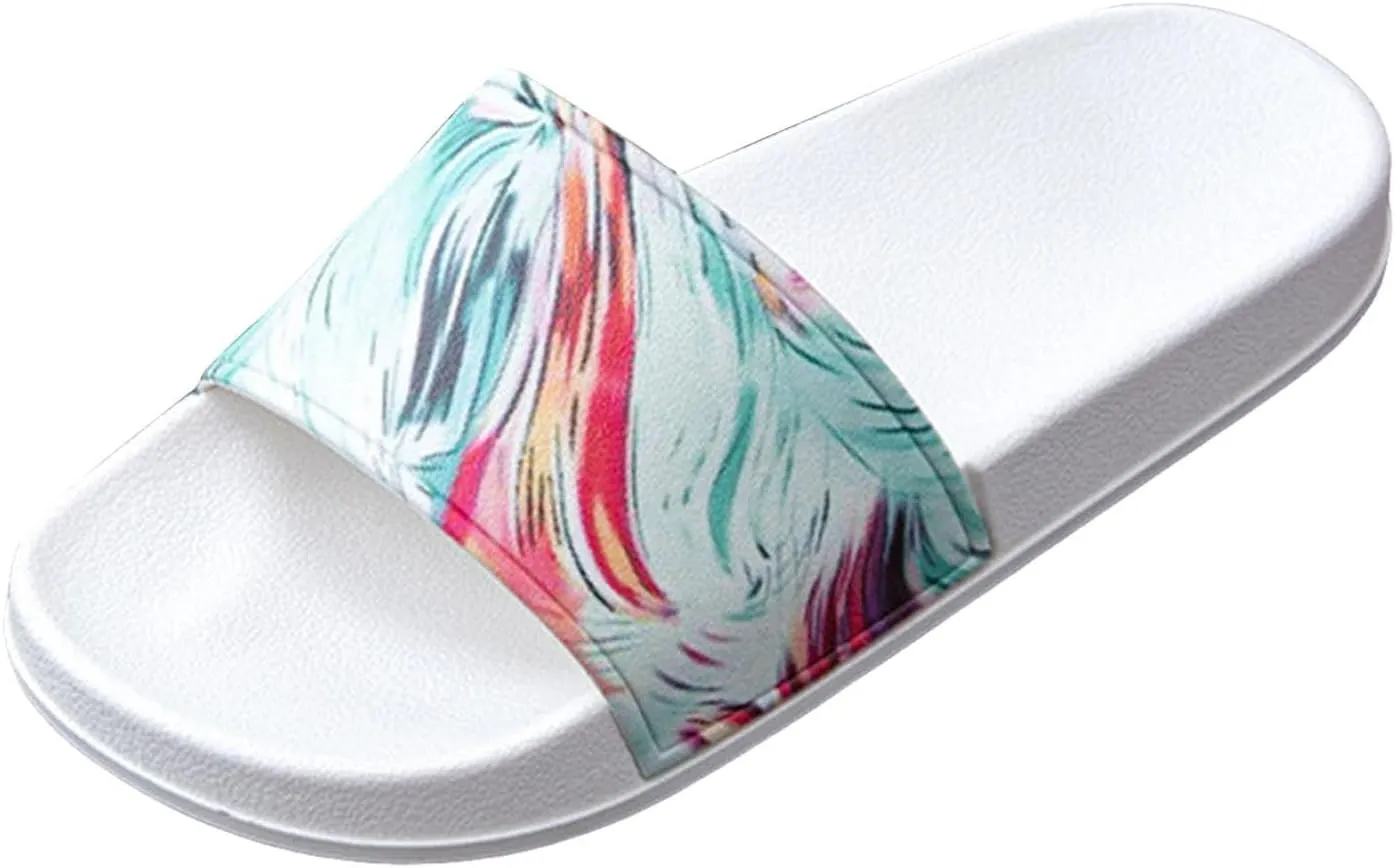 Sandals Women Dressy Summer Fashion Floral Pattern Men And Women Indoor Home Bathing Outside Wear Home Versatile One