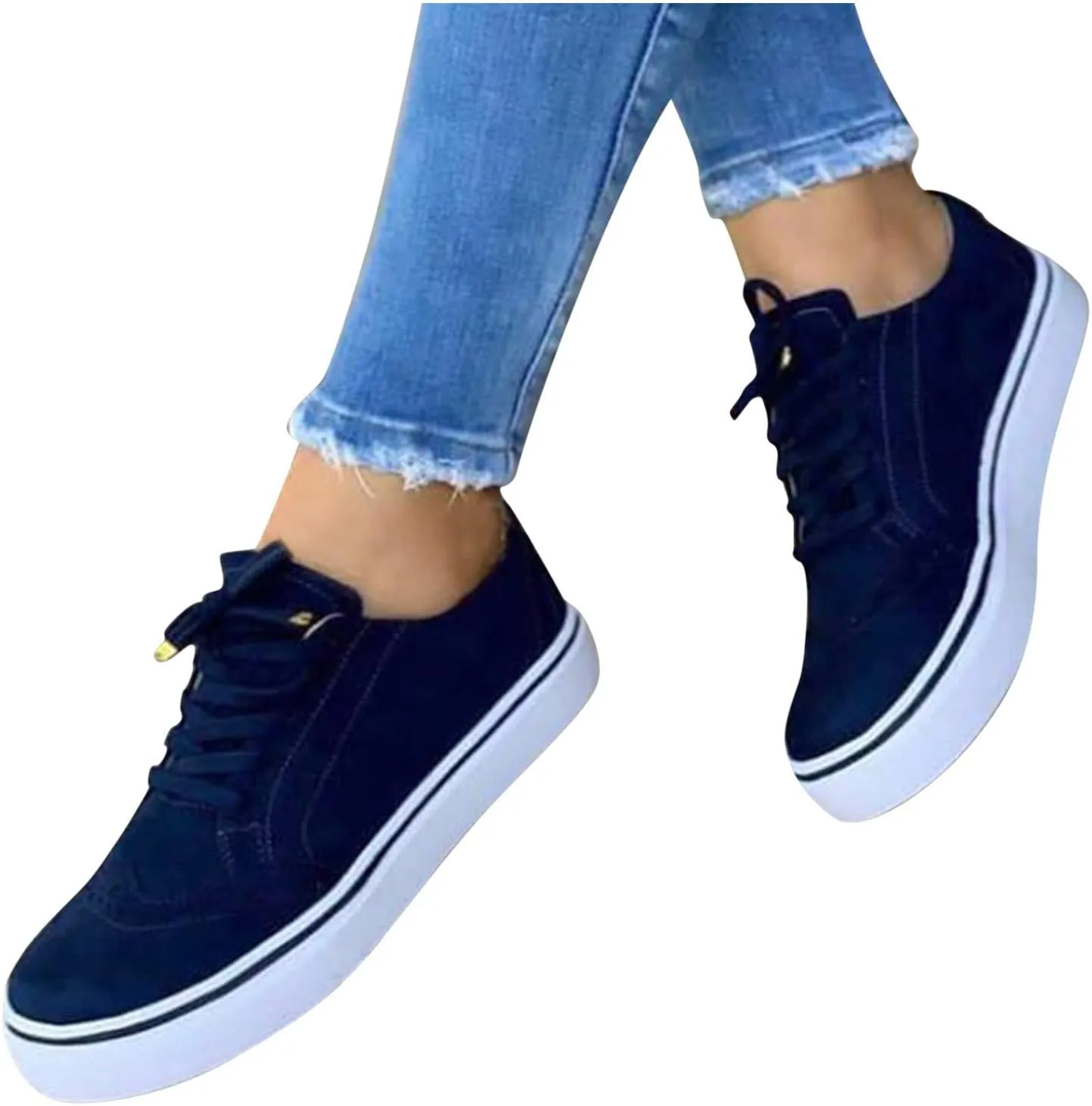 SBGMoSJ Womens Black Slip On Sneakers Size 8.5 Sneakers for Women 2023 Wide Toe Women Slip On Shoes Dressy Women's High Top Wedge Fashion Sneakers Hidden Heel Women's Hiking Shoes Wide Toe Box