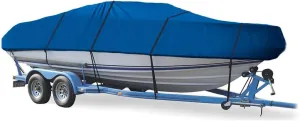 SBU Blue Boat Cover Compatible for MAXUM 2100 SSL I/O 1991, Travel Storage Mooring