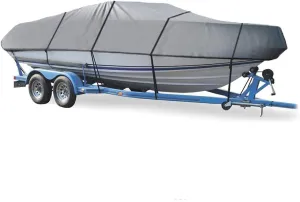 SBU Grey Boat Cover Compatible for MAXUM 2000 SC-MH Cuddy I/O 1989, Trailering Storage Mooring
