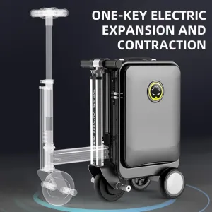 SE3S Smart Rideable Suitcase Electric Luggage Scooter For Travel (black)