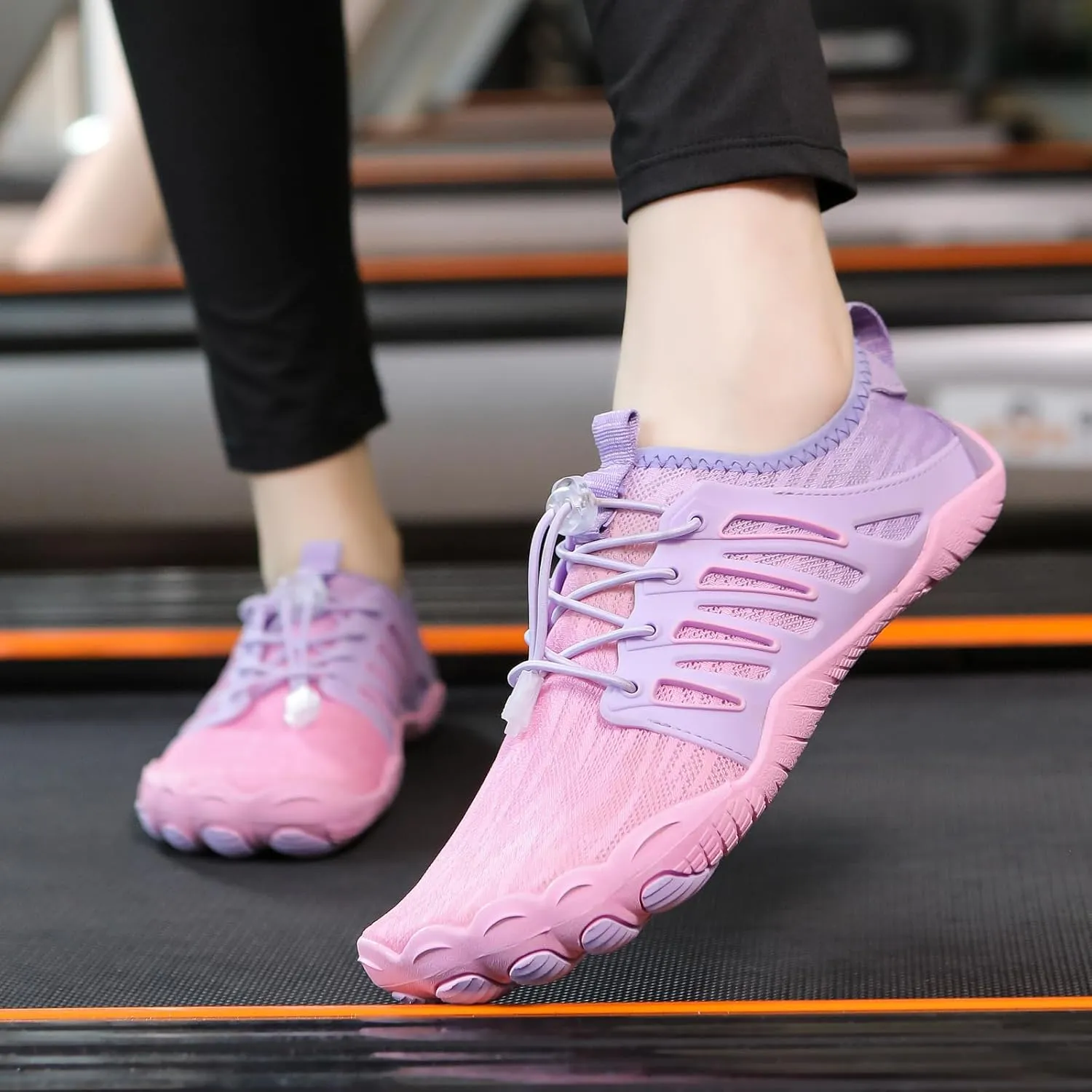 Smoneyful Hike Barefoot Shoes for Women Men, Breathable, Non-Slip Athletic Footwear, Wide Toe Water Shoes, Grounding Shoes and Grounding Barefoot Shoes for Barefoot Womens