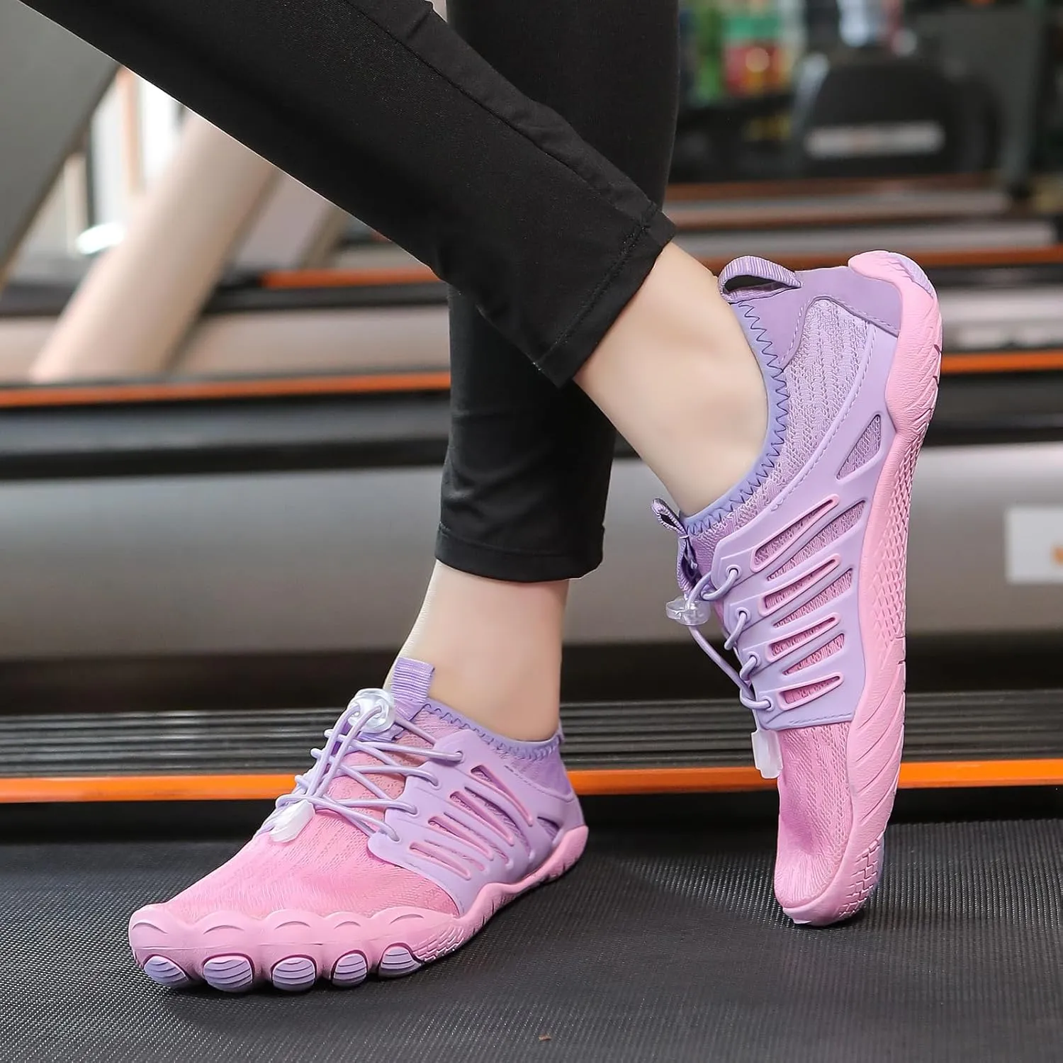 Smoneyful Hike Barefoot Shoes for Women Men, Breathable, Non-Slip Athletic Footwear, Wide Toe Water Shoes, Grounding Shoes and Grounding Barefoot Shoes for Barefoot Womens
