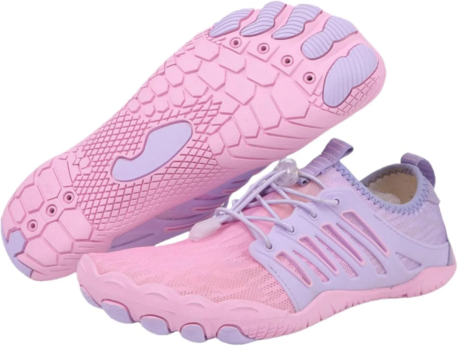 Smoneyful Hike Barefoot Shoes for Women Men, Breathable, Non-Slip Athletic Footwear, Wide Toe Water Shoes, Grounding Shoes and Grounding Barefoot Shoes for Barefoot Womens