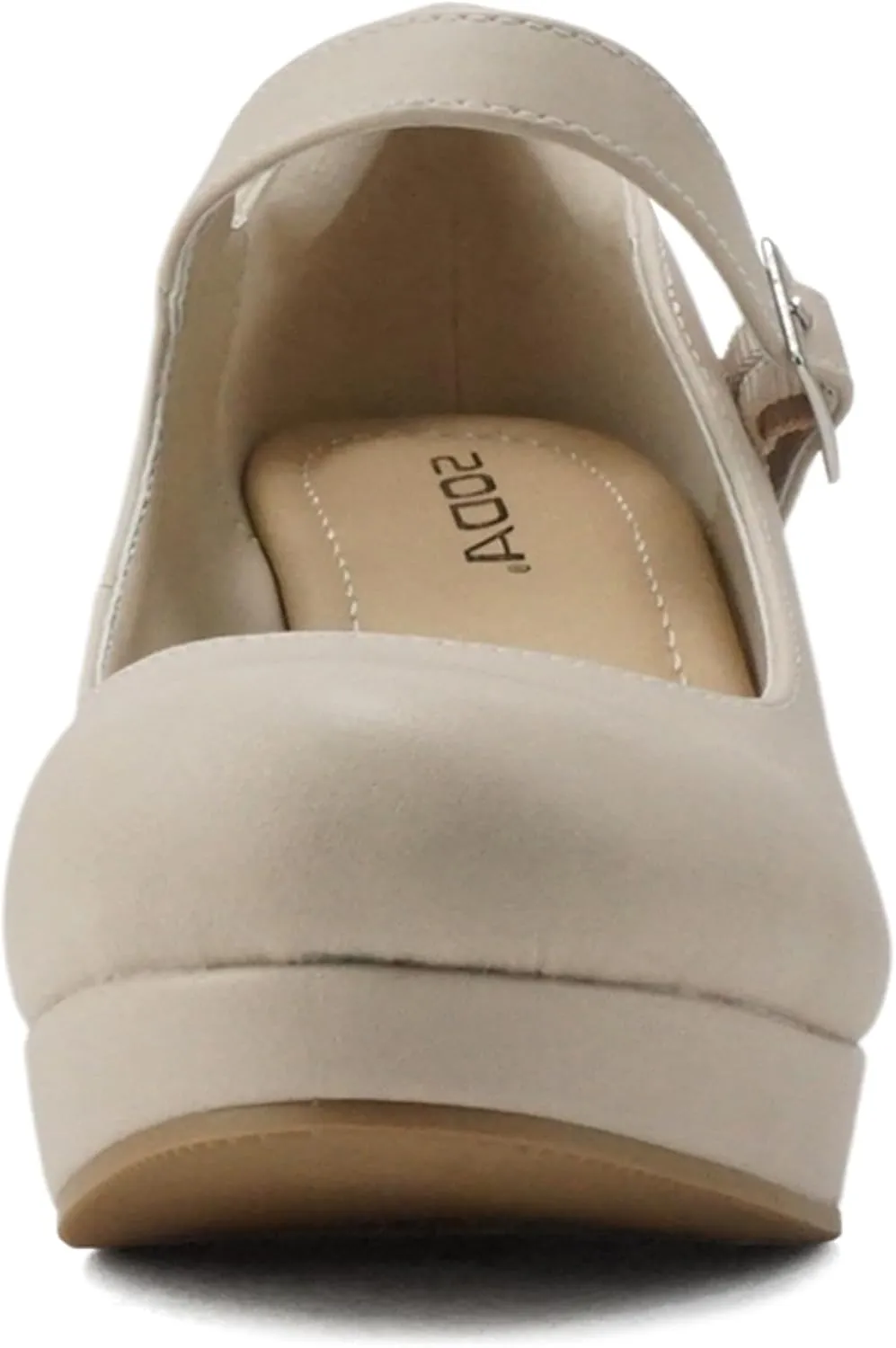 Soda Merry ~ Womens Mary Jane Strap Comfortable Platform Wedge Pump Heel Shoes (Wide Fit Available)