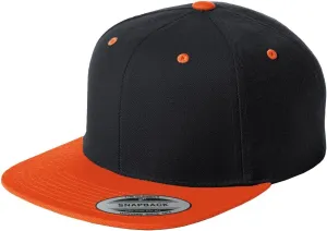 SPORT-TEK Flat Bill Snapback Cap. STC19