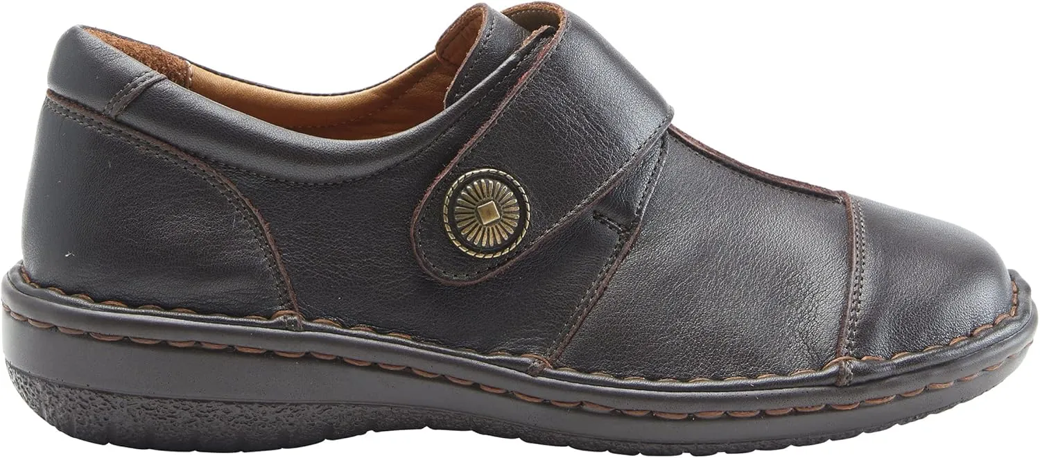 Spring Step Women's Kaminia Leather Slip-On Shoe with Adjustable Strap