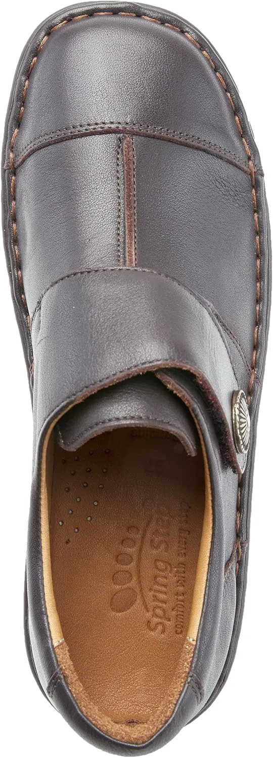 Spring Step Women's Kaminia Leather Slip-On Shoe with Adjustable Strap