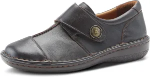 Spring Step Women's Kaminia Leather Slip-On Shoe with Adjustable Strap