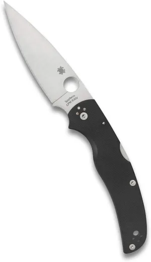 Spyderco Native Chief Knife - Black G-10 Handle with PlainEdge, Full-Flat Grind, CPM S30V Steel Blade and Back Lock - C244GP