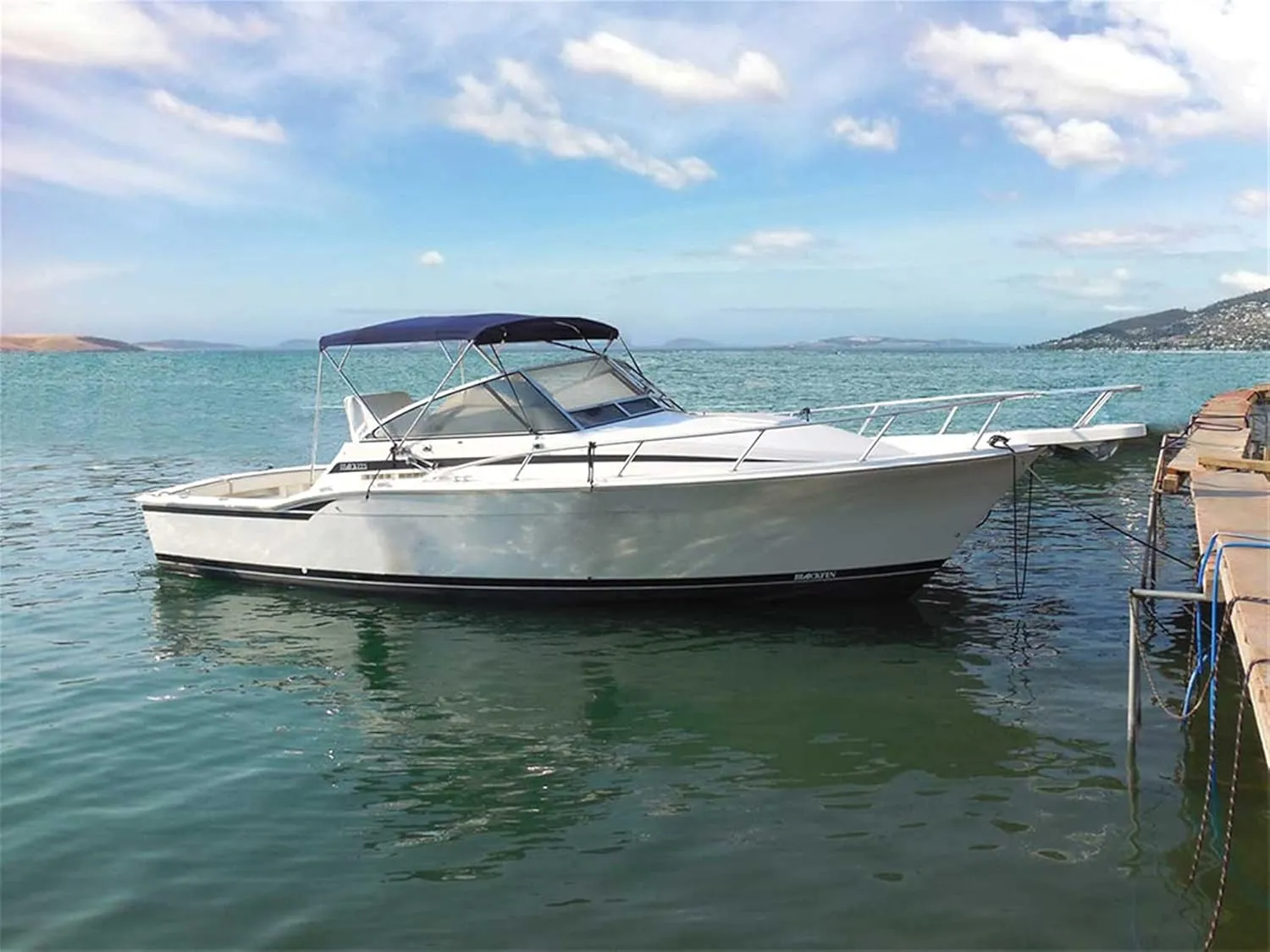 Stainless Steel cruiserr Biminii 25mm Tube Heavy-Duty Boat-Cover Top Canopy Water Sun Proof UV Protection Black (Color : 2.7m 3.0m Black)