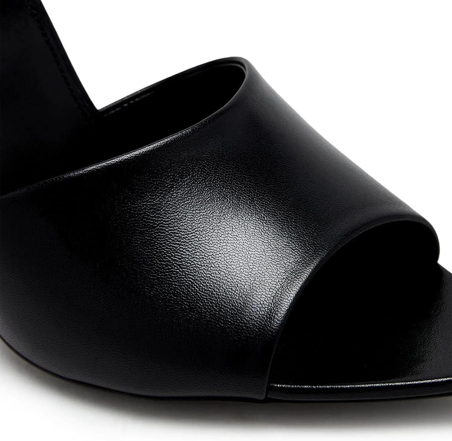 Stiletto High Heel Mules for Women Open Peep Pointed Toe Heeled Sandals Patent Leather Slip On Slingback Mule Dress Party Pumps