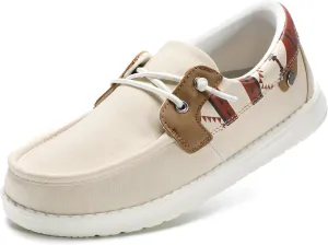 STQ Women's Boat Shoes with Orthopedic Insole Slip On Business Casual Shoes for Plantar Fasciitis Lightweight Loafers