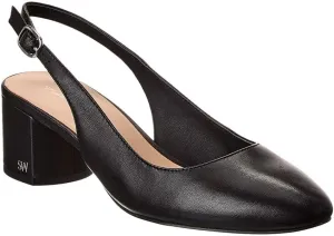 Stuart Weitzman Bridgt 50 Leather Slingback Pump