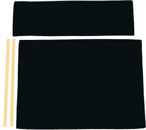 Sunbrella Directors Chair Replacement Cover (Flat Stick) (Black)