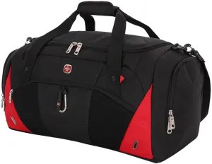 SwissGear 1900 Travel Duffle Bag, Black/Red, 22-Inch