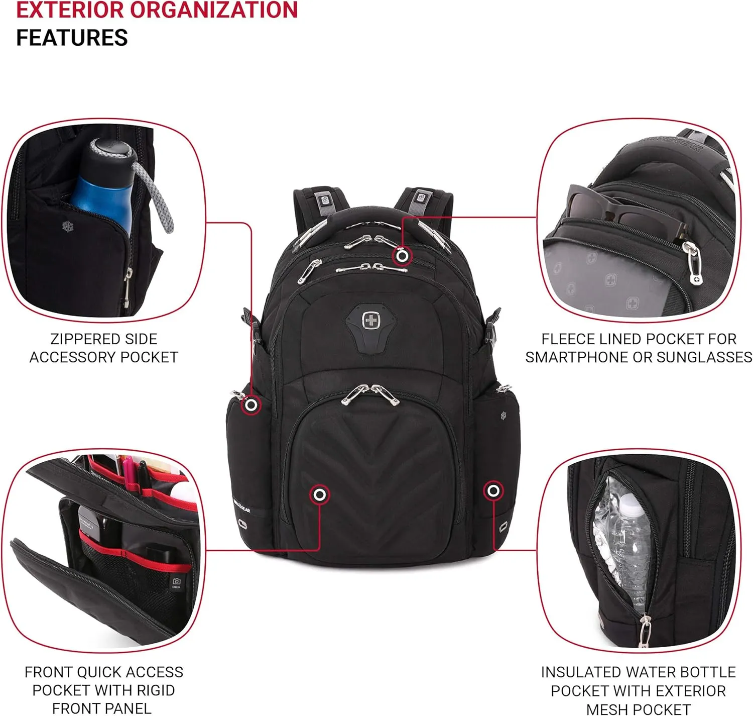 SwissGear Men's Laptop, Black, Large