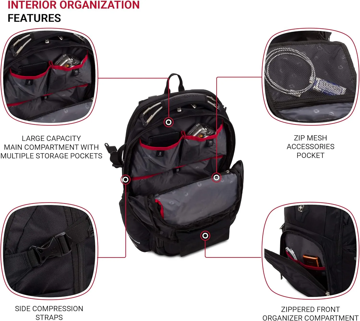 SwissGear Men's Laptop, Black, Large