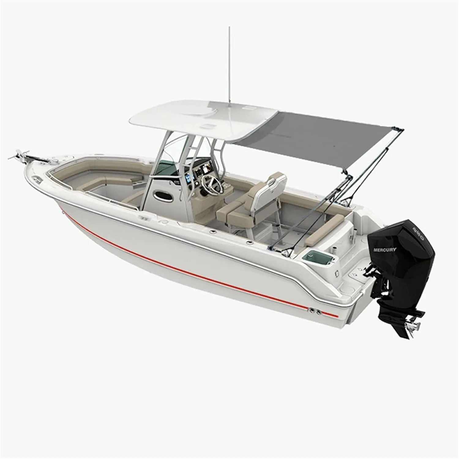 T-Top Boat Shade Stern Shade Extension Kit Stainless Still Boat-Cover Shade Top Canopy Water Sun Proof UV Protection (Color : 1.8x2.1x1.5m Blue)