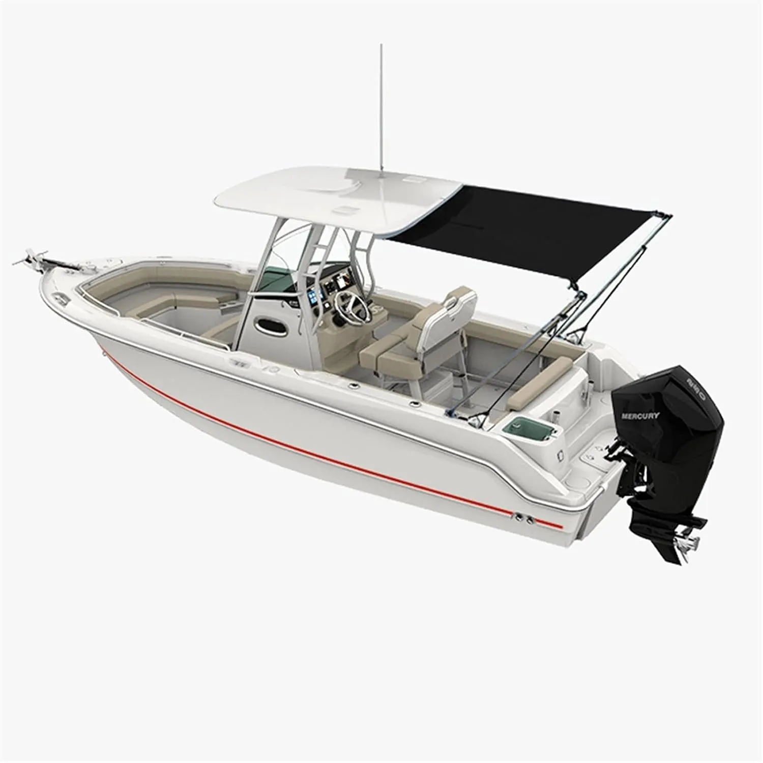 T-Top Boat Shade Stern Shade Extension Kit Stainless Still Boat-Cover Shade Top Canopy Water Sun Proof UV Protection (Color : 1.8x2.1x1.5m Blue)