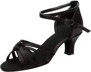 Tango Shoes for Women Low Heel Ballroom Sandals Open Toe Dress Shoes Practice Dance Shoe Comfort Ballroom Heels