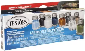 Testors Camo Flat Enamel Paint Set (Packaging May Vary)