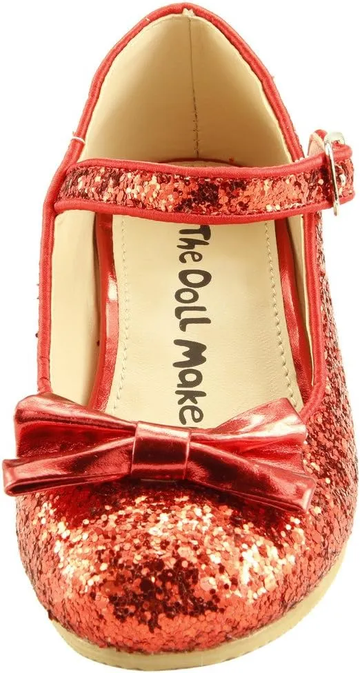 The Doll Maker Girl's Glitter Pump for Toddler/Little Kid/Big Kid Dress Shoes