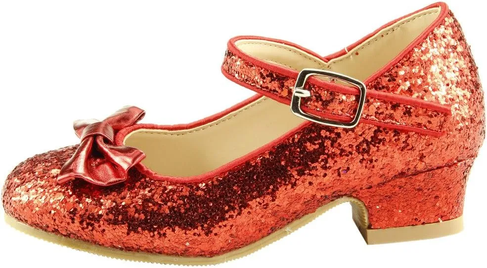 The Doll Maker Girl's Glitter Pump for Toddler/Little Kid/Big Kid Dress Shoes