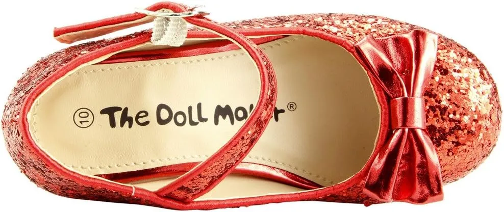 The Doll Maker Girl's Glitter Pump for Toddler/Little Kid/Big Kid Dress Shoes