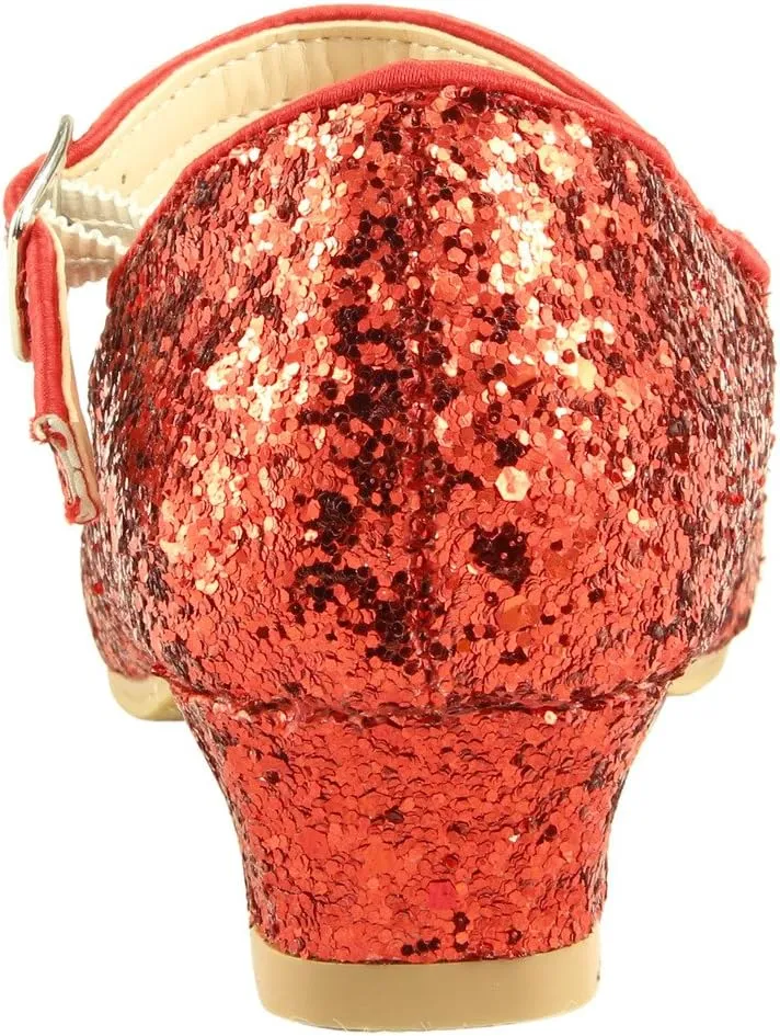 The Doll Maker Girl's Glitter Pump for Toddler/Little Kid/Big Kid Dress Shoes
