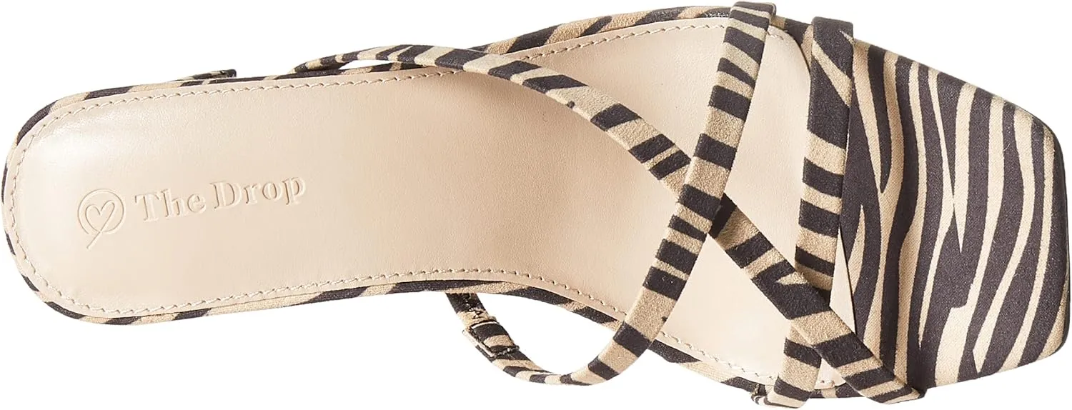 The Drop Women's Amelie Strappy Square Toe Heeled Sandal