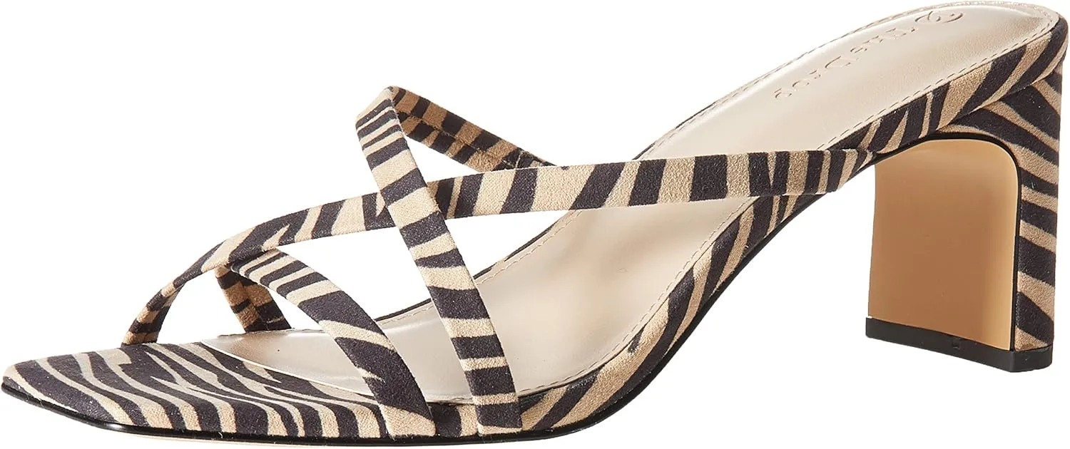 The Drop Women's Amelie Strappy Square Toe Heeled Sandal