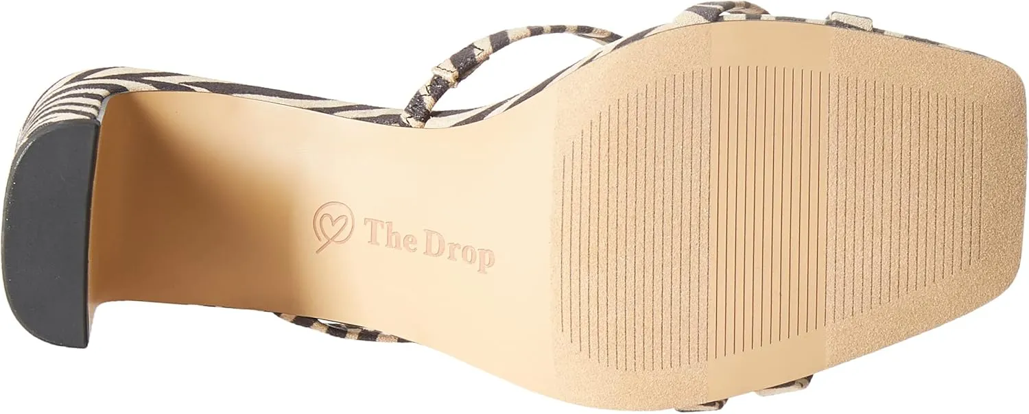 The Drop Women's Amelie Strappy Square Toe Heeled Sandal