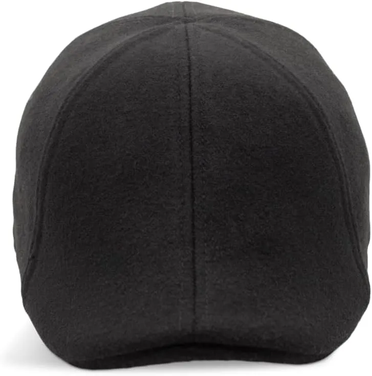 The Original UFC Six Panel Boston Scally Cap - Flat Cap Fitted Hat for Men - Black