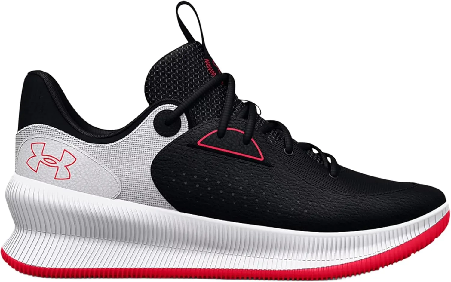 Under Armour Men's UA TWENTY47 Basketball Shoes (Black/White/Radio Red - 001, US Footwear Size System, Adult, Men, Numeric, Medium, 13)