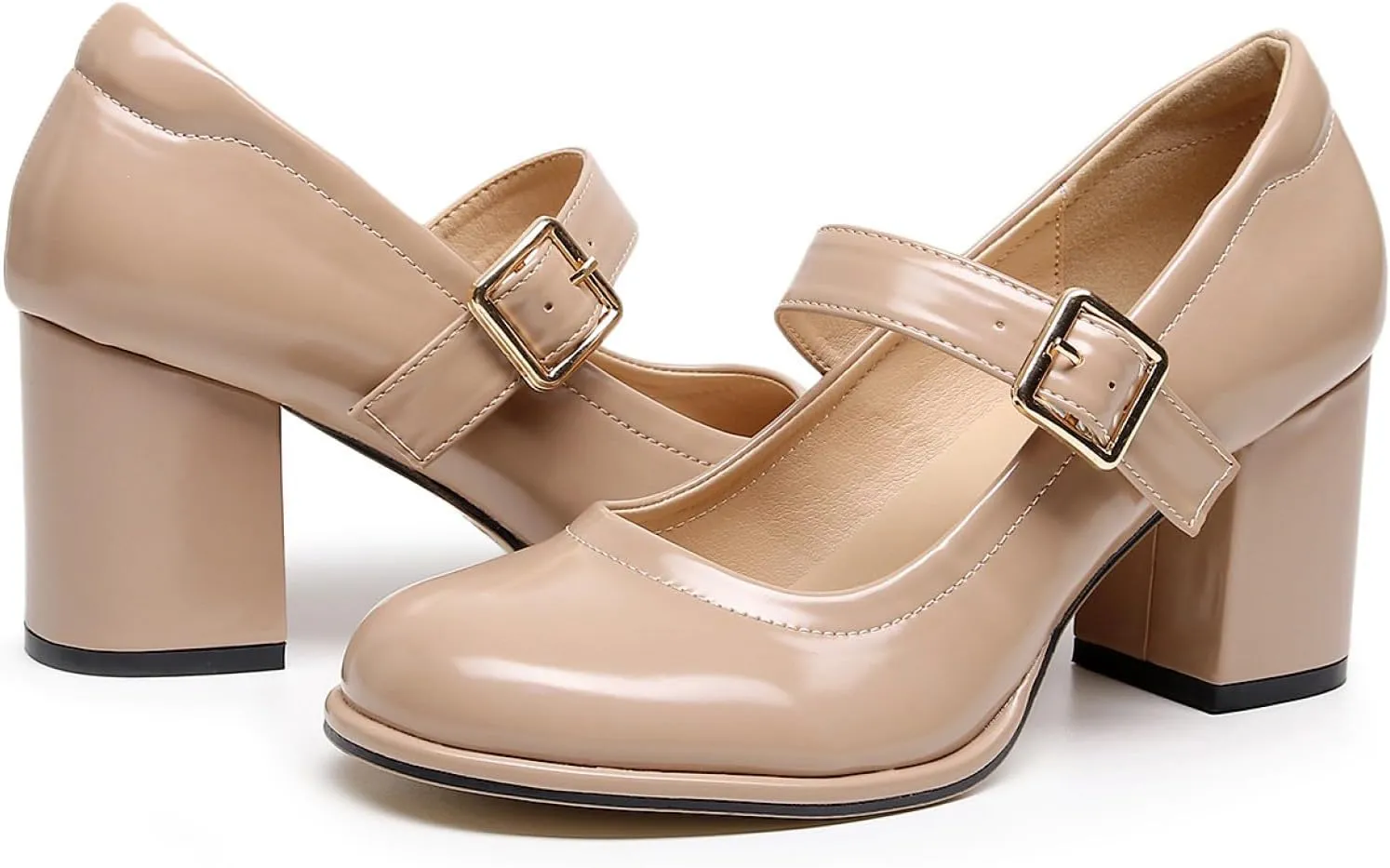 VenusCelia Women's Mary Jane Pump Heeled Shoe