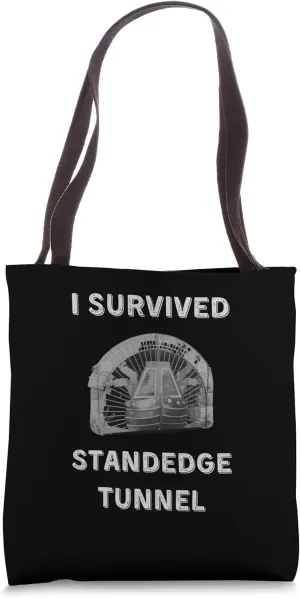 Vintage Narrowboat Canal Barge Standedge Tunnel Tote Bag